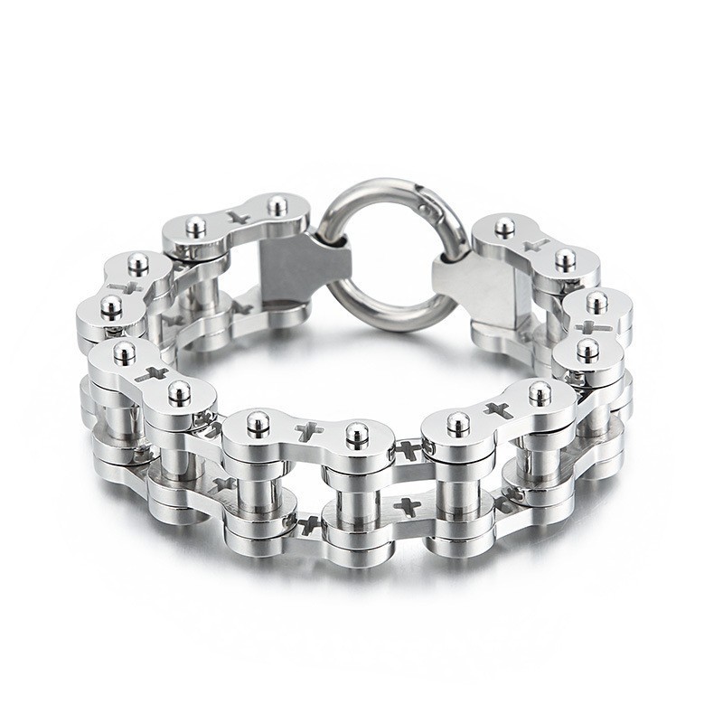 Rock Hip-Hop Hollow Cross Titan Herrcykelarmband Rock Hip-Hop Hollow Cross Titan Herrcykelarmband