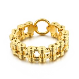 Rock Hip-Hop Hollow Cross Titan Herrcykelarmband