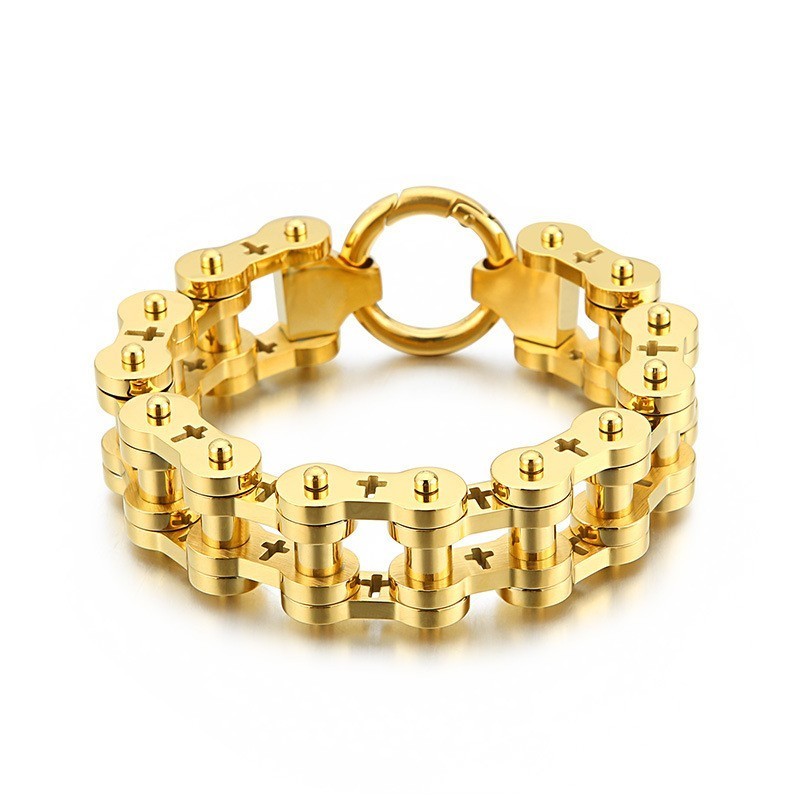 Rock Hip-Hop Hollow Cross Titan Herrcykelarmband Rock Hip-Hop Hollow Cross Titan Herrcykelarmband