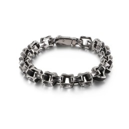 Oregelbundet Fyrkantigt Titanarmband För Män