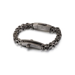 Baktyp Böjt Tecken Kors Titanarmband För Män
