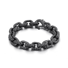 Moderiktigt Prickigt Titanarmband För Män