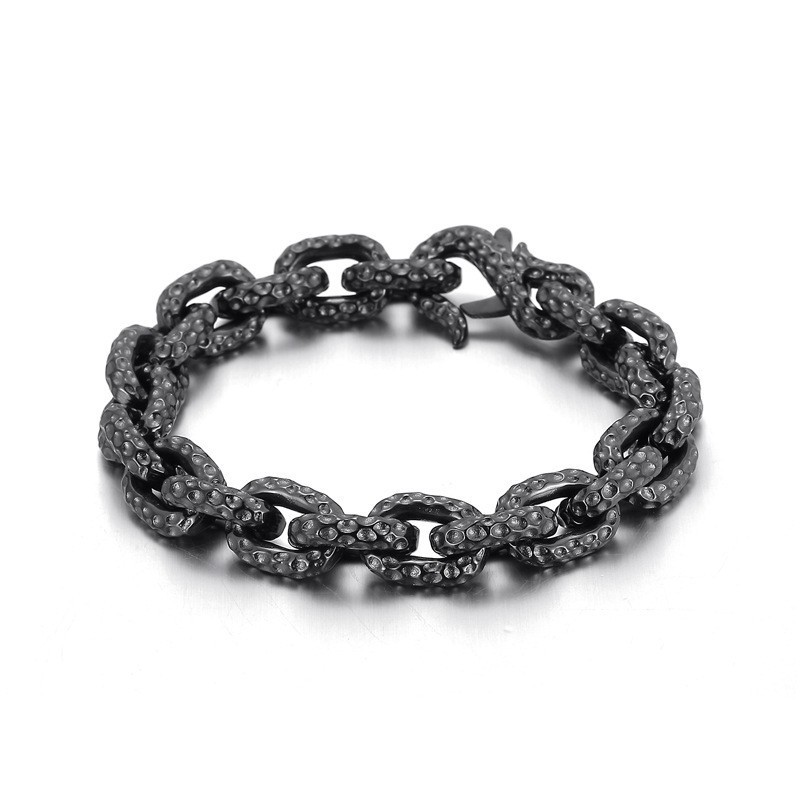 Moderiktigt Prickigt Titanarmband För Män Moderiktigt Prickigt Titanarmband För Män