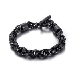 Coolt Moderiktigt Titanarmband Med Dödskallespänne För Män