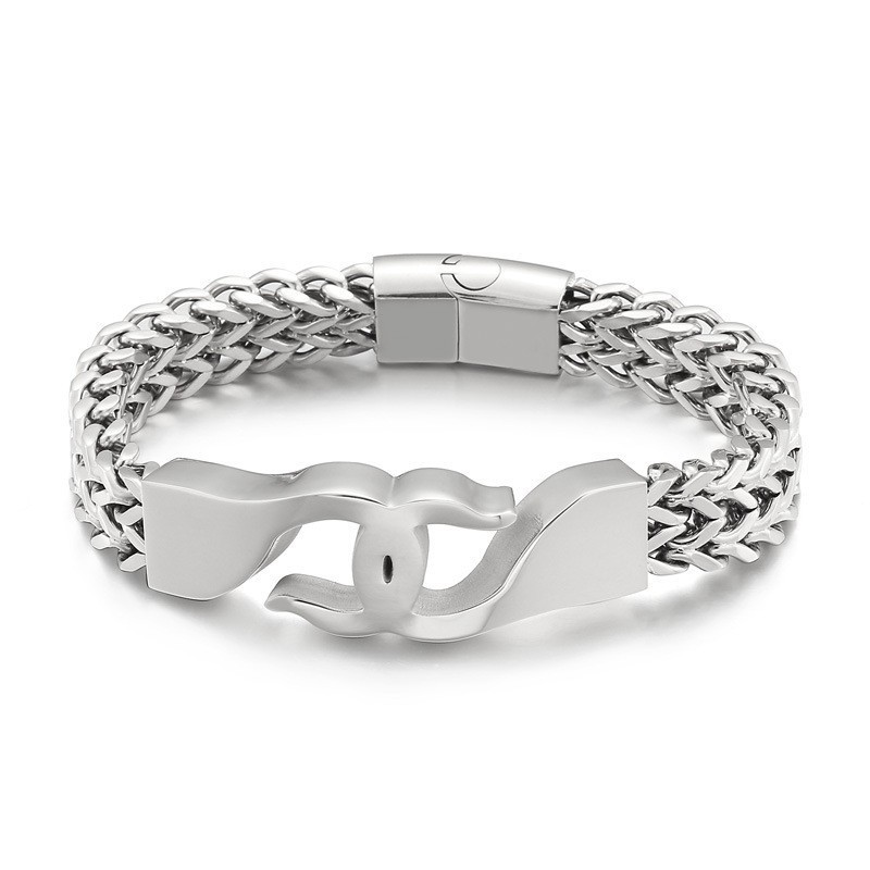 Titanarmband Med Korskrokar För Män Med Accessoarer Titanarmband Med Korskrokar För Män Med Accessoarer