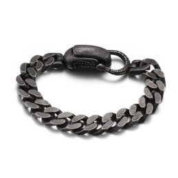 Elegant Kubanskt Titanarmband För Män