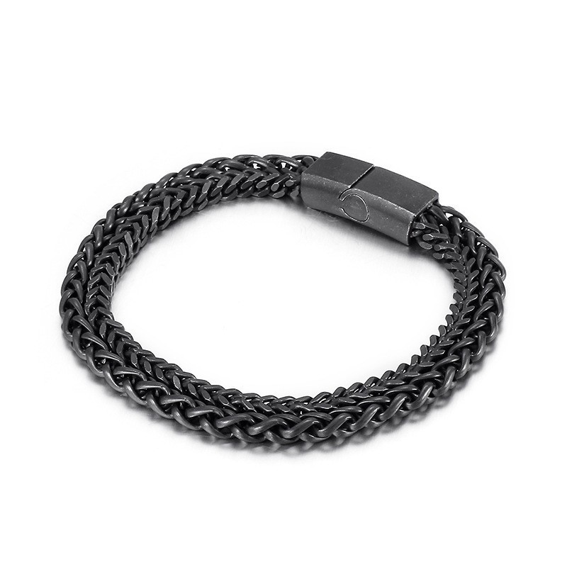 Cool Chic Herrarmband Med Dubbla Lager I Titan Cool Chic Herrarmband Med Dubbla Lager I Titan