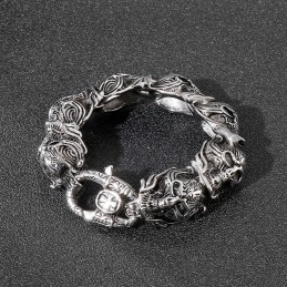Coolt Skull-Armband I Titan För Män