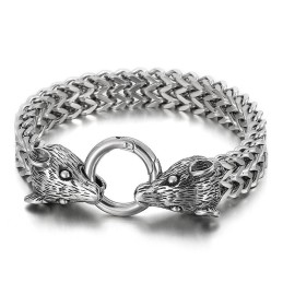 Zodiac Fashion Stålfärgad Herr Titanarmband