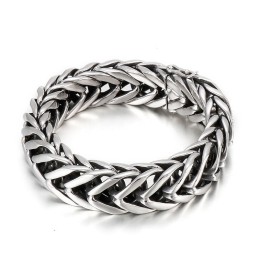 Coolt Och Elegant Stil, Ett Lager V-Format Titanarmband För Män