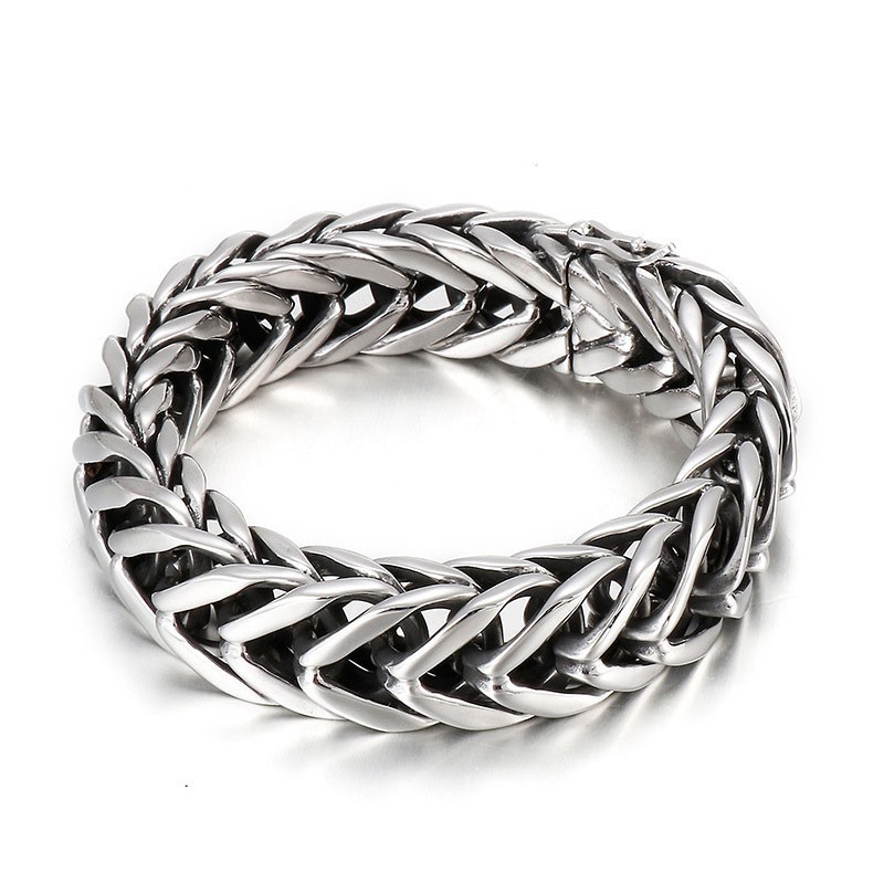 Coolt Och Elegant Stil, Ett Lager V-Format Titanarmband För Män Coolt Och Elegant Stil, Ett Lager V-Format Titanarmband För Män