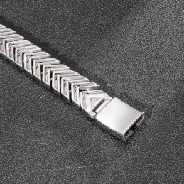 Coolt Herrarmband I Titan Med Ormbensmotiv, Elegant Design, För Presenter
