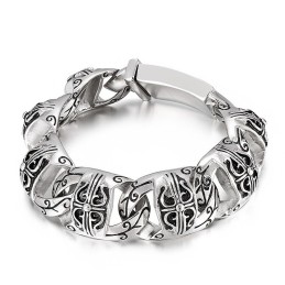 Coolt Skull-Armband I Titan För Män