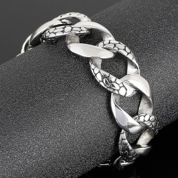 Street Style Coolt Herrarmband I Titan Med Ormmotiv