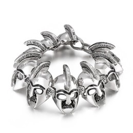 Coolt Titanarmband Med Generalkrigarhuvud För Män