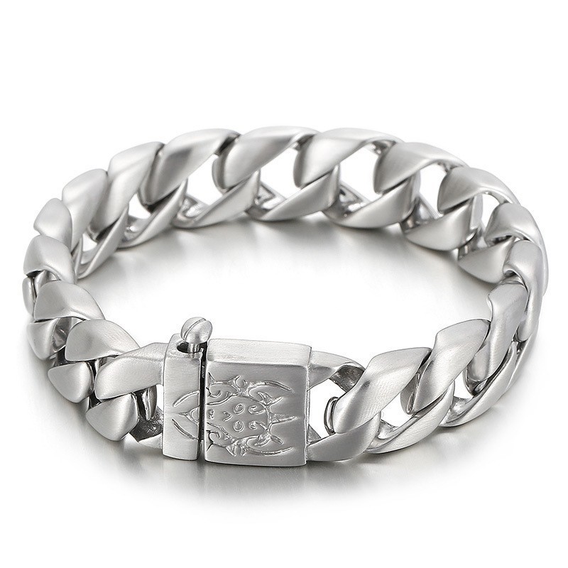 Moderiktiga Hiphop-Armband I Titan Heltål För Män Moderiktiga Hiphop-Armband I Titan Heltål För Män