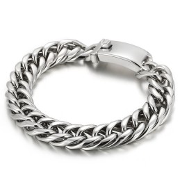Gatumode Coolt Enfärgat Titanarmband För Män