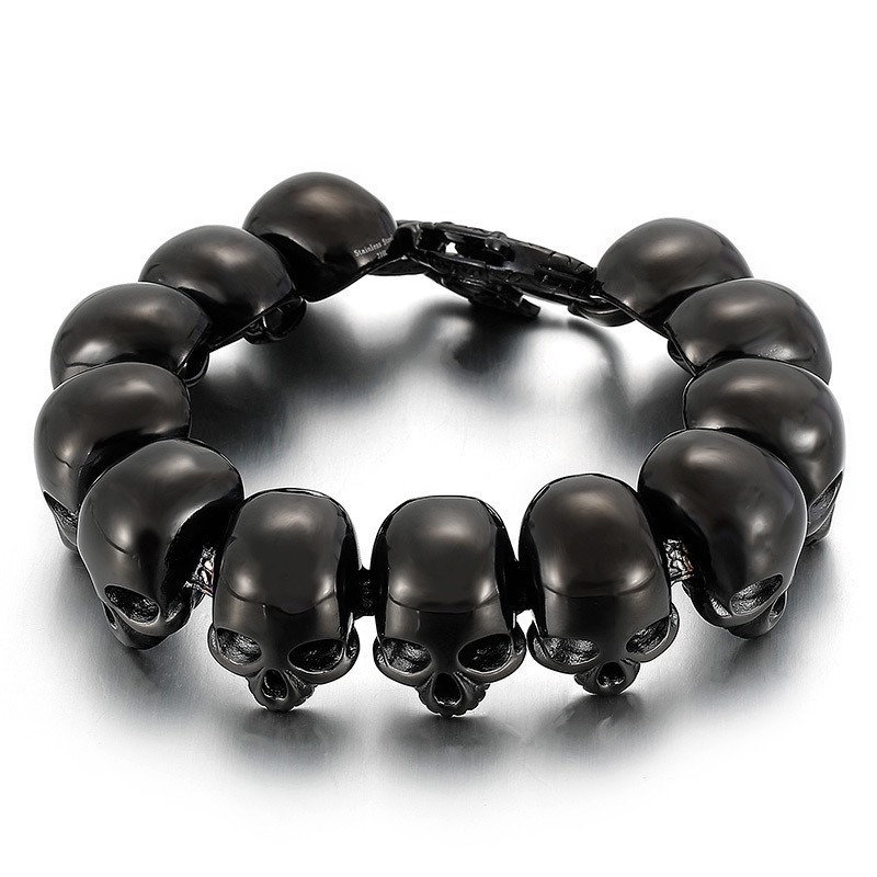 Tide Herrmode Titanarmband För Pojkar Dödskallearmband Tide Herrmode Titanarmband För Pojkar Dödskallearmband