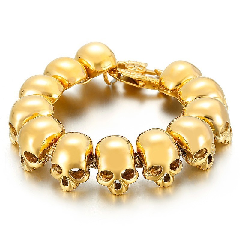 Tide Herrmode Titanarmband För Herrar Dödskallearmband Tide Herrmode Titanarmband För Herrar Dödskallearmband