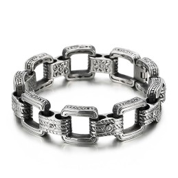 Eleganta Mönsterarmband För Män