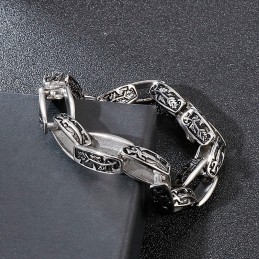 Mönstrat Titanarmband Hipster Herrmodeaccessoar