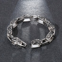 Mönstrat Titanarmband Hipster Herrmodeaccessoar