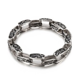 Mönstrat Titanarmband Hipster Herrmodeaccessoar