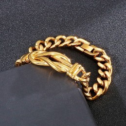 Knutna Titanarmband För Män