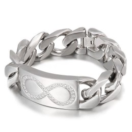 Elegant Stil Med 8 Ord Och Diamanter I Titan För Män