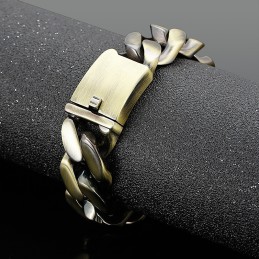 Moderiktigt Bländande Armband Brons Titanarmband