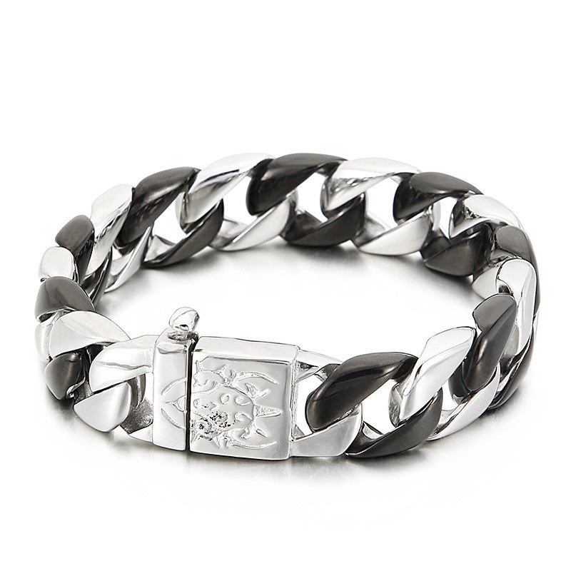Svart Titanarmband För Män Svart Titanarmband För Män