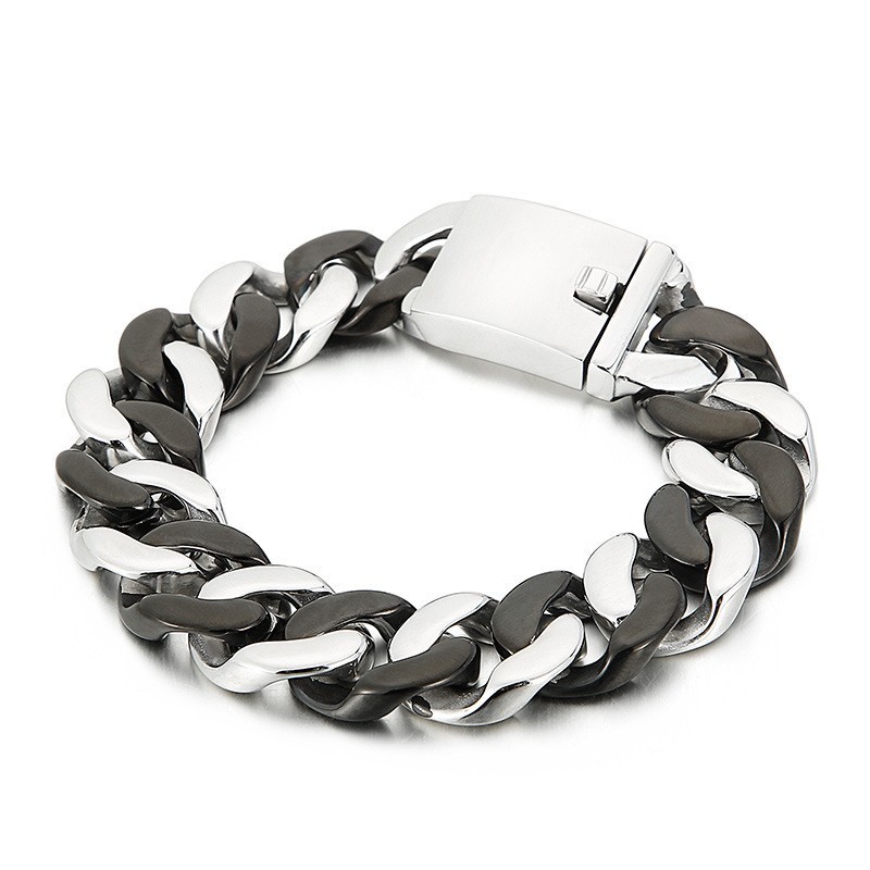 Svart Titanarmband För Män Svart Titanarmband För Män