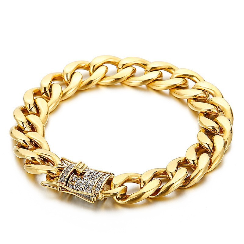 Cykelkedjaarmband Med Diamantdrakemorrhår Cykelkedjaarmband Med Diamantdrakemorrhår