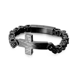 Krucifixböjt Armband Herrarmband Med Kejsarryggkedja