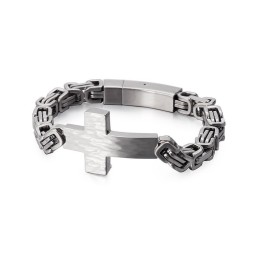 Armband Med Korsböjning, Herrarmband Med Kejsarryggkedja