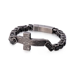 Armband Med Korsböjning, Herrarmband Med Kejsarryggkedja