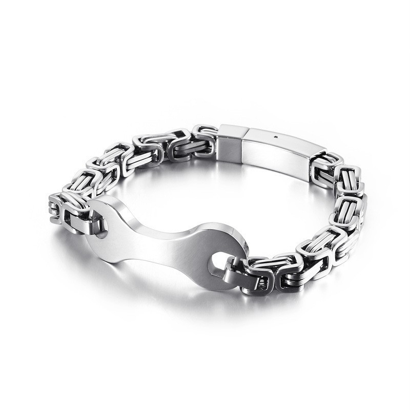 Fashion Tide Herrarmband Med Titankejsarkedja Fashion Tide Herrarmband Med Titankejsarkedja