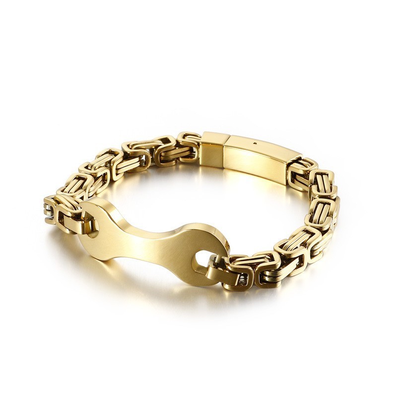 Fashion Tide Herrarmband Med Titankejsarkedja Fashion Tide Herrarmband Med Titankejsarkedja