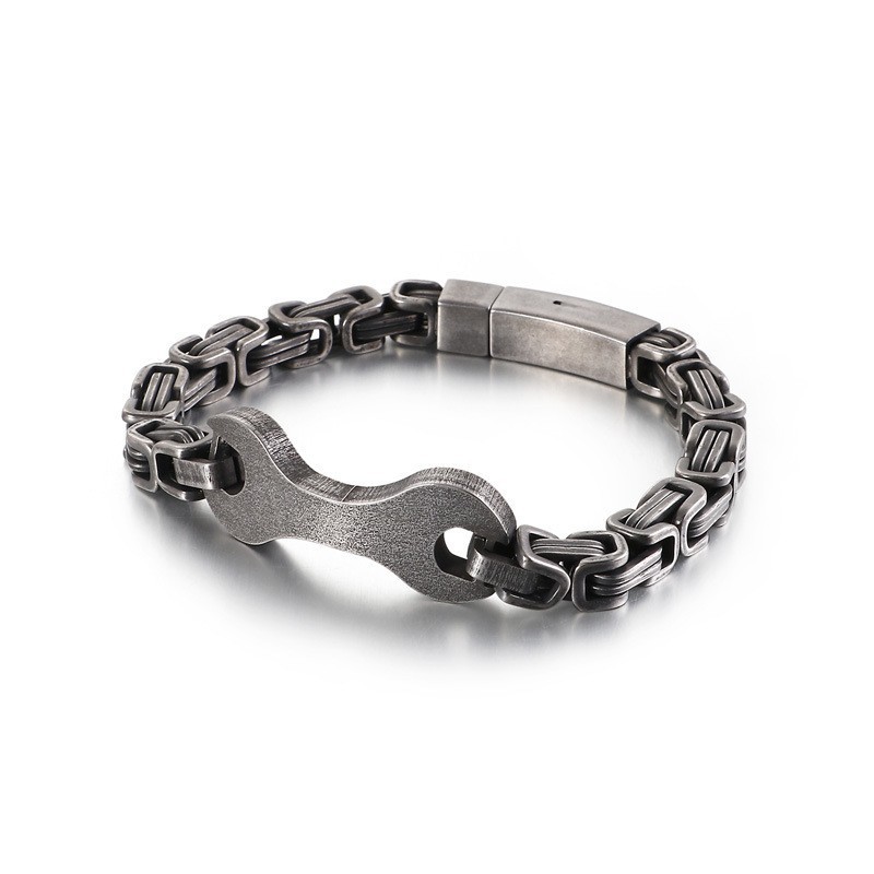 Fashion Tide Herrarmband Med Titankejsarkedja Fashion Tide Herrarmband Med Titankejsarkedja
