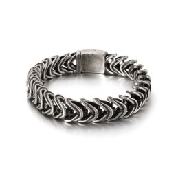 Herrarmband Med Coolt Utseende, Elegant Titanarmband