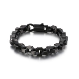 Elegant Geometriskt Herrarmband I Titan