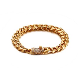 Hip-Hop Tide Herrarmband I Titan Med Diamanter