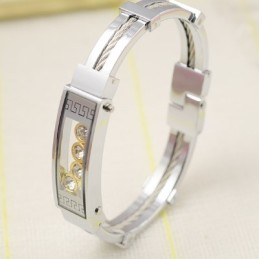 Herrarmband I Titan Med Diamanter