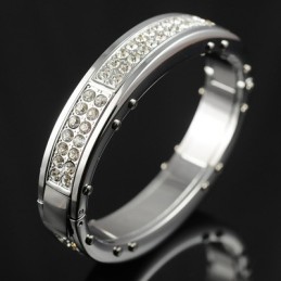 Herrarmband I Titan Med Diamanter