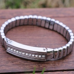 Herrarmband I Titan Med Diamanter