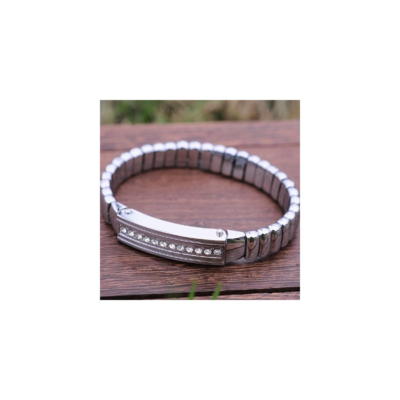 Herrarmband I Titan Med Diamanter Herrarmband I Titan Med Diamanter