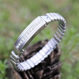 Herrarmband I Titan Med Diamanter