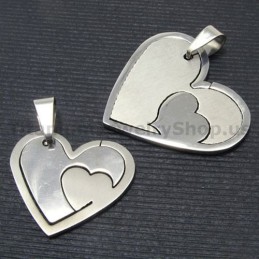 Matchande Set Sweetheart Titan Lovers-Hängen Utan Kedjor