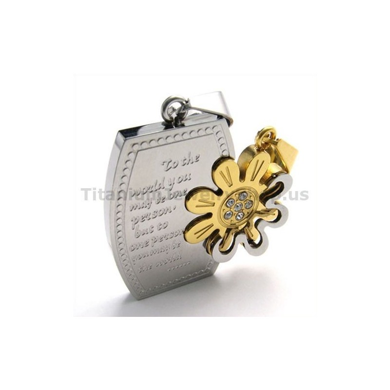 Gloden Titanium Lovers Hängsmycken Fria Kedjor Gloden Titanium Lovers Hängsmycken Fria Kedjor