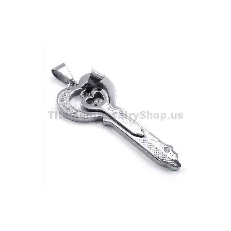 Kärlek Titanium Lovers Nyckelhängen Fria Kedjor Kärlek Titanium Lovers Nyckelhängen Fria Kedjor